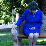 Sarah Foot admires the new seat