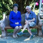 Sarah Foot and James Moir on the seat