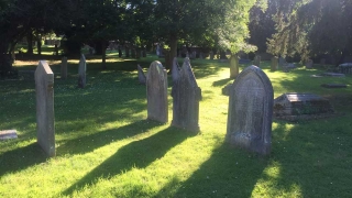 visualisation-4 grave stones in sunshine